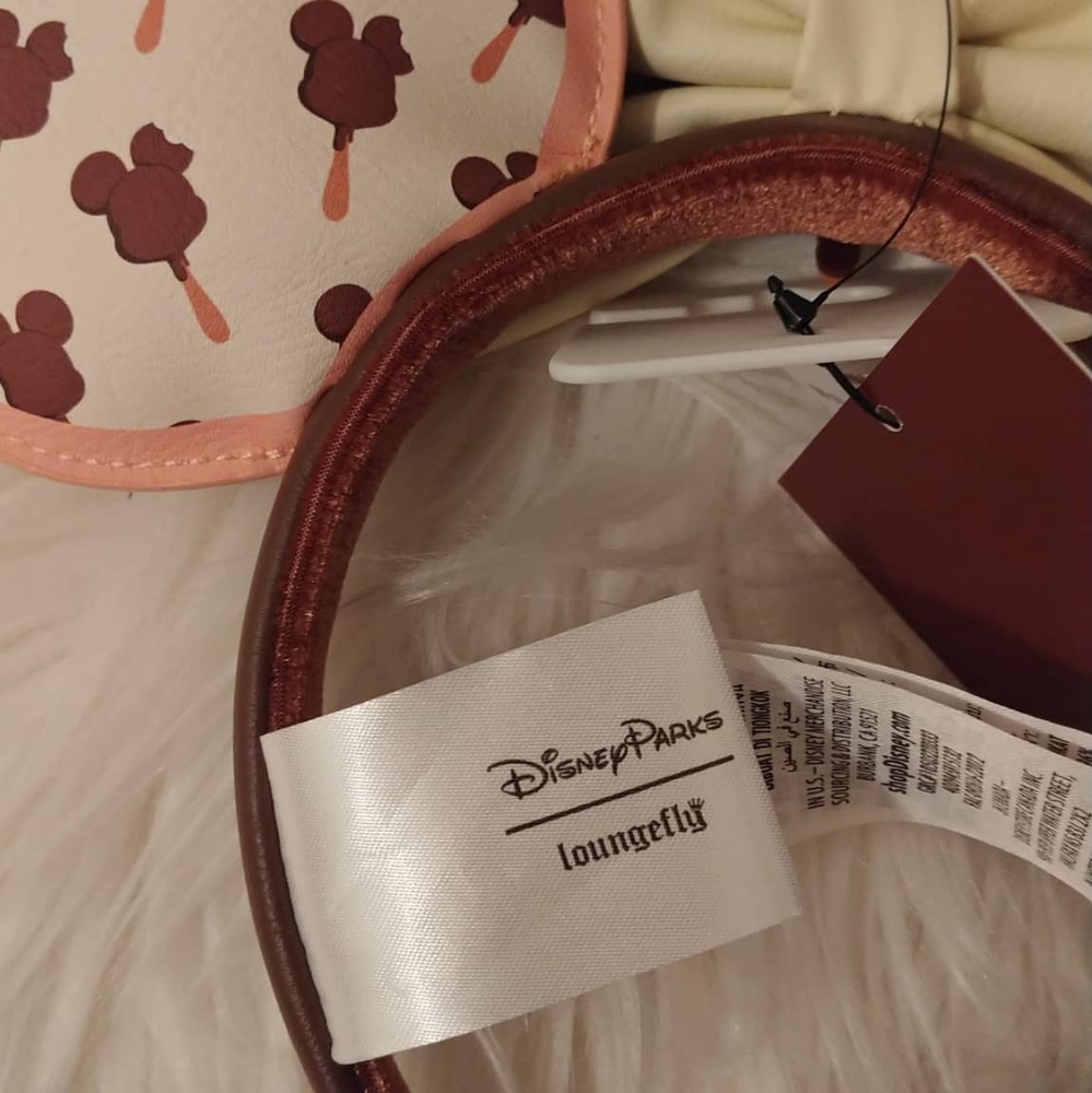 🤎FIRM! NWT DISNEY PARKS LOUNGEFLY MICKEY ICE CREAM BAR MINNIE MOUSE EAR HEADBAN - Picture 12 of 12